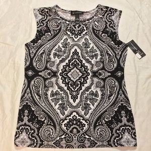 NWT Grommet Lace Through Top Shirt Inc